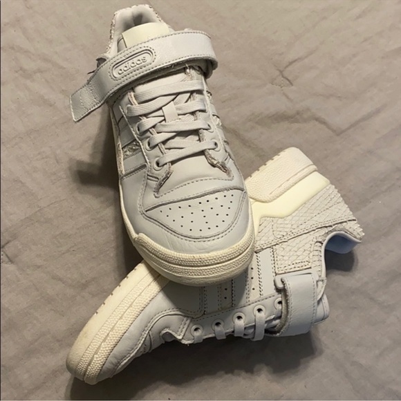adidas Shoes - Adidas forum low in light blue/ecru